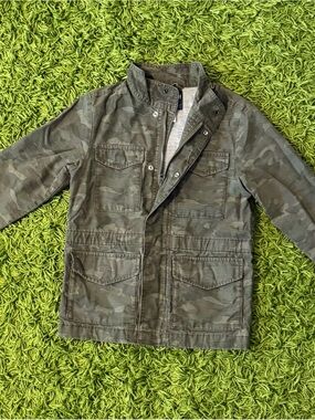 OshKosh B'gosh Boys' Camo Utility Jacket - Olive